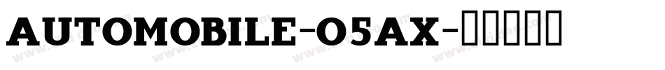 AutoMobile-o5Ax字体转换