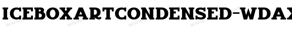 IceboxArtCondensed-wDAx字体转换