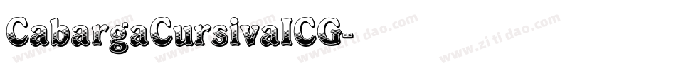 CabargaCursivaICG字体转换