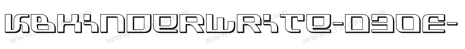 Kbkinderwrite-D3OE字体转换