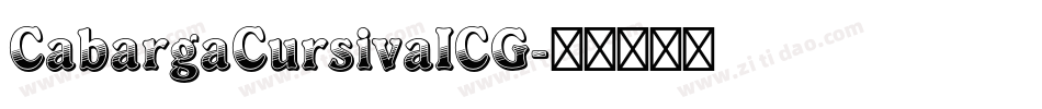 CabargaCursivaICG字体转换
