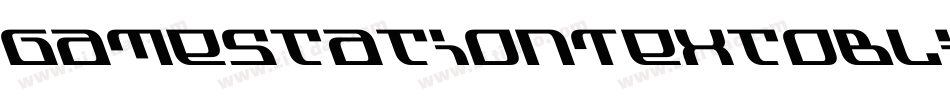 GamestationTextoblique-8q2B字体转换