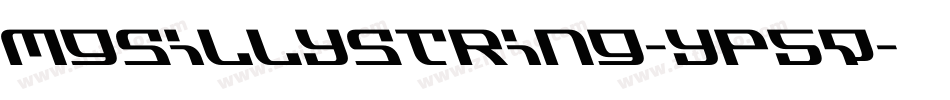 Mgsillystring-yp5q字体转换
