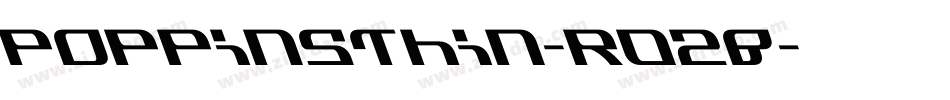 PoppinsThin-rO2B字体转换