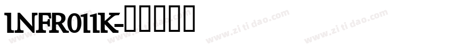 INFR011K字体转换
