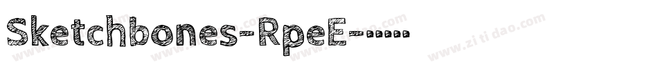 Sketchbones-RpeE字体转换