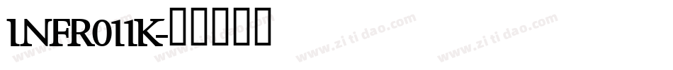 INFR011K字体转换