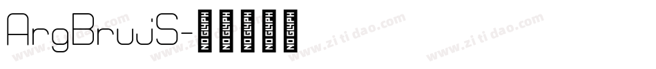 ArgBrujS字体转换