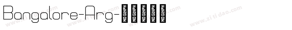 Bangalore-Arg字体转换
