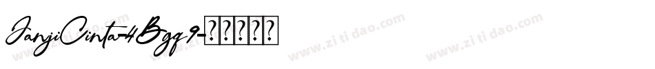 JanjiCinta-4Bgq9字体转换