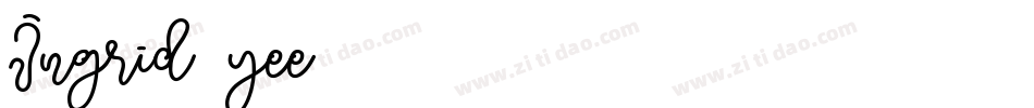 Ingrid-yee2字体转换