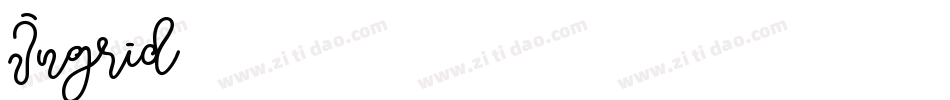 Ingrid字体转换