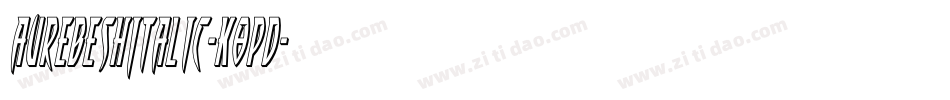 AurebeshItalic-K8pD字体转换