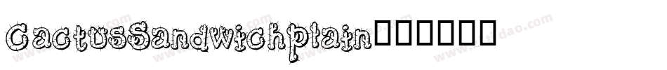 CactusSandwichPlain字体转换