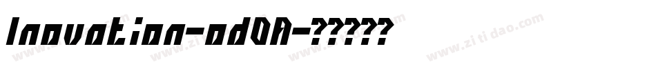 Inovation-odOA字体转换