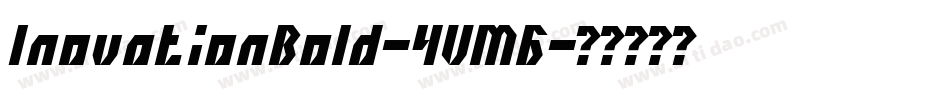 InovationBold-4VM6字体转换