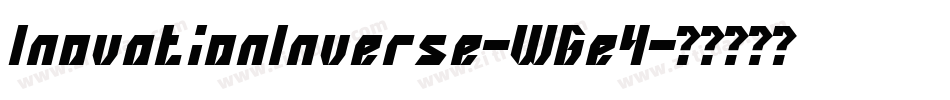 InovationInverse-WGe4字体转换