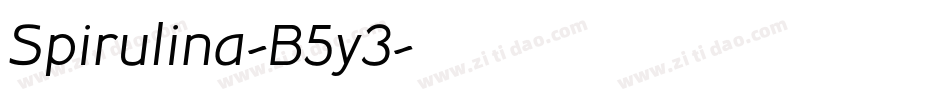 Spirulina-B5y3字体转换