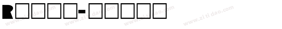 Rutan字体转换