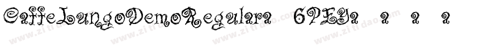 CaffeLungoDemoRegular-6PEY字体转换