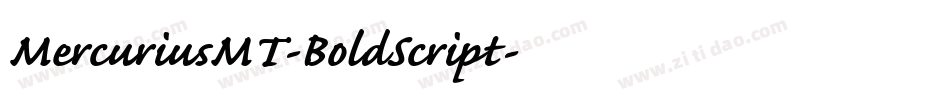 MercuriusMT-BoldScript字体转换