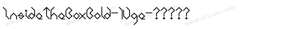 InsideTheBoxBold-1Vqe字体转换