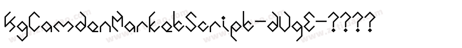 KgCamdenMarketScript-dVqE字体转换