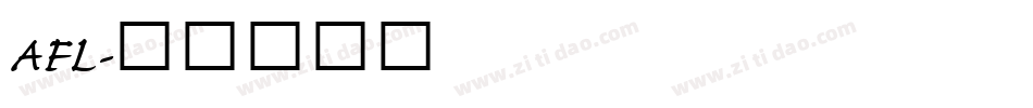 AFL字体转换