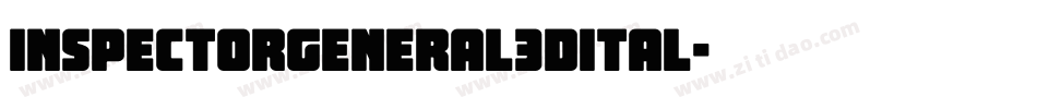 inspectorgeneral3dital字体转换