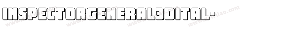 inspectorgeneral3dital字体转换