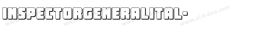 inspectorgeneralital字体转换