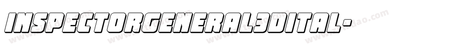 inspectorgeneral3dital字体转换