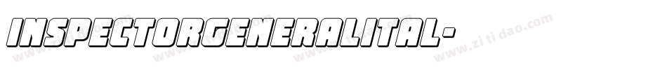 inspectorgeneralital字体转换