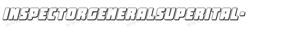 inspectorgeneralsuperital字体转换