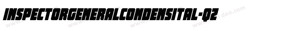 InspectorGeneralCondensItal-qZ280字体转换