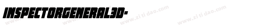 inspectorgeneral3d字体转换