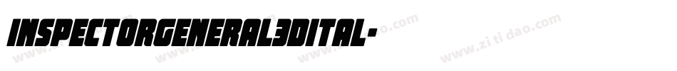 inspectorgeneral3dital字体转换