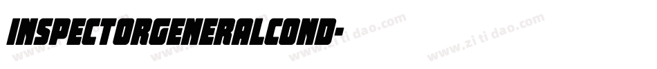 inspectorgeneralcond字体转换