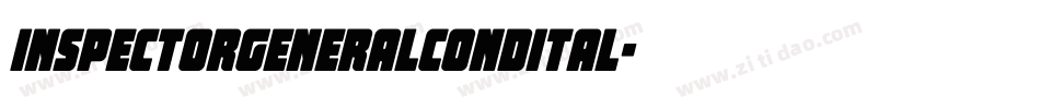 inspectorgeneralcondital字体转换