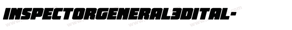 inspectorgeneral3dital字体转换