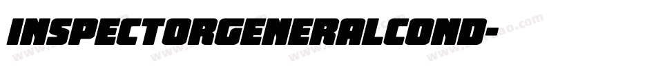inspectorgeneralcond字体转换