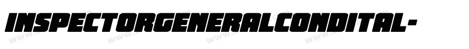 inspectorgeneralcondital字体转换