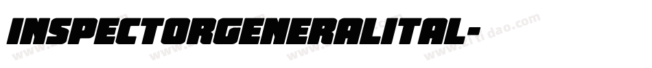 inspectorgeneralital字体转换