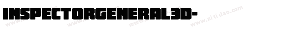 inspectorgeneral3d字体转换