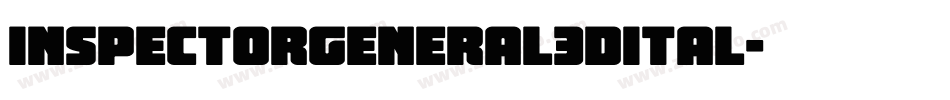 inspectorgeneral3dital字体转换