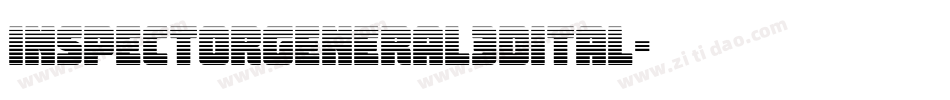 inspectorgeneral3dital字体转换