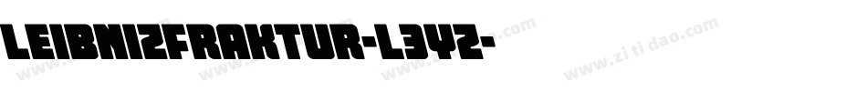 LeibnizFraktur-L3yZ字体转换