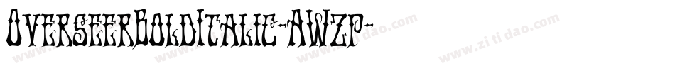 OverseerBoldItalic-AWzp字体转换