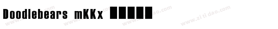 Doodlebears-mKKx字体转换