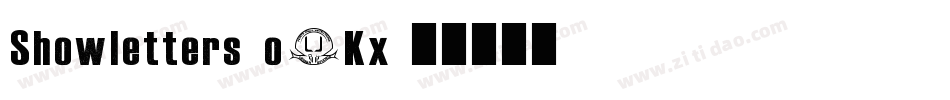 Showletters-o3Kx字体转换 Showletters-o3Kx字体转换